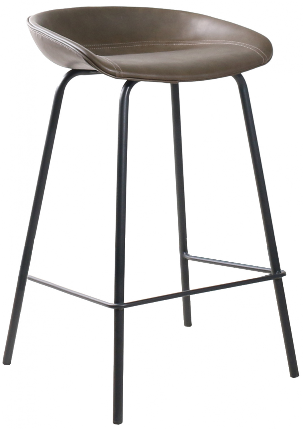 Полубарный стул Bradex Loft FR 0454, коричневый/черный