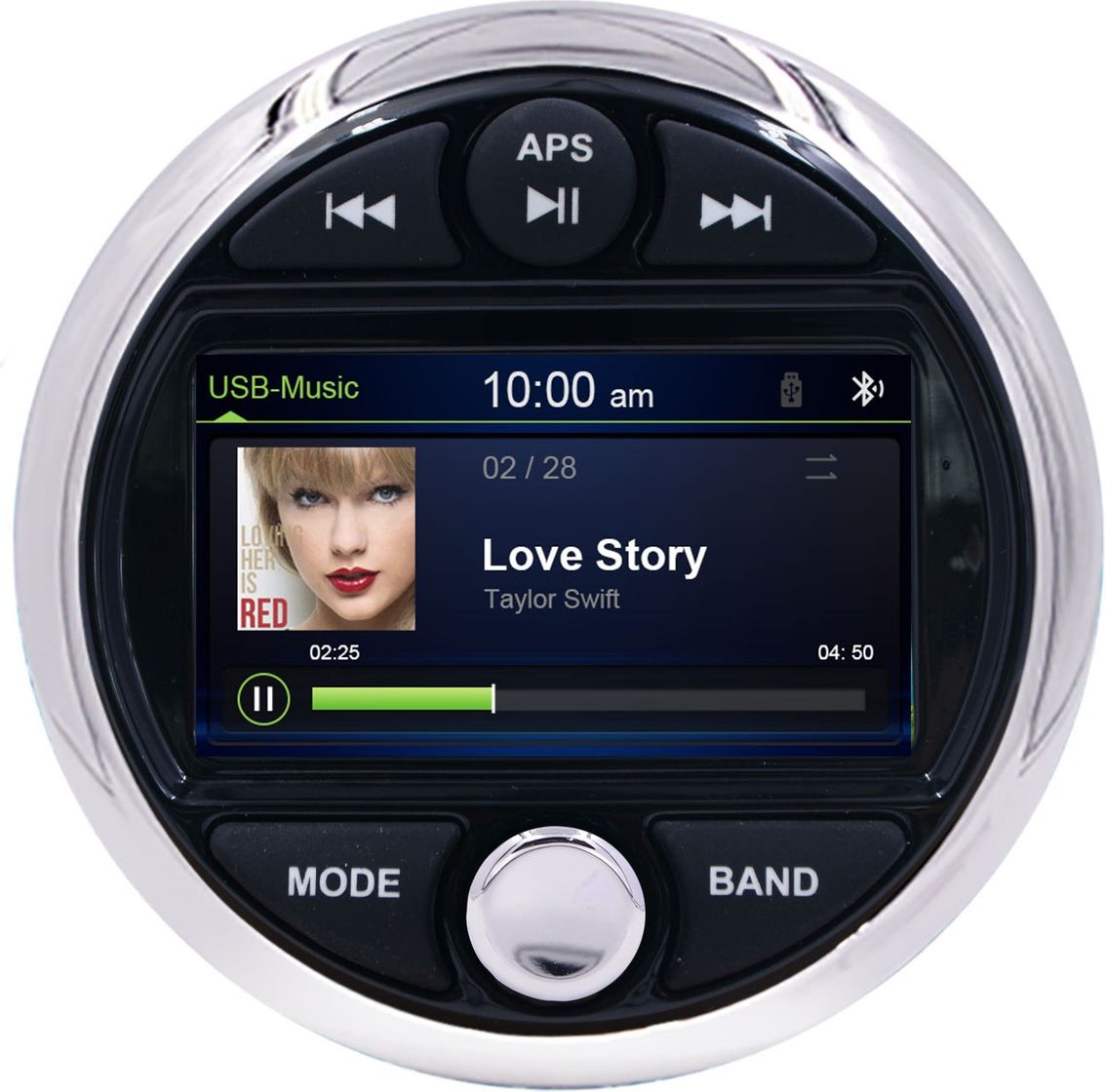 

Морская магнитола MRH-301, Zone Control, серебристый ободок, Marine Rocket MRH301S, Черный;серебристый, MRH-301S