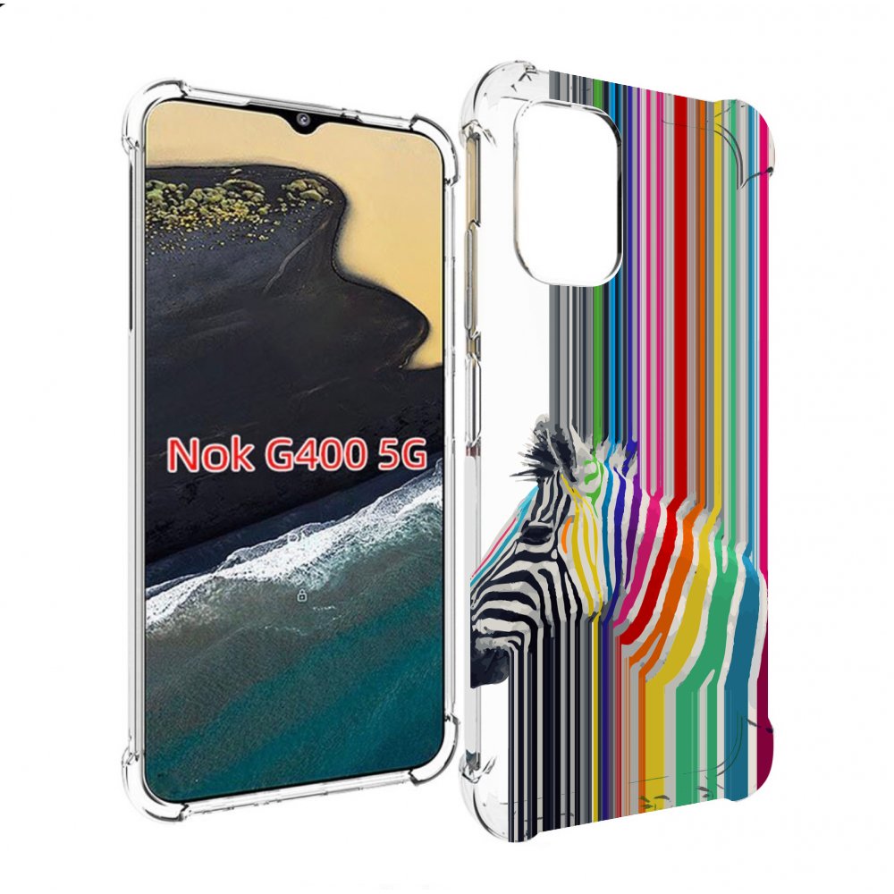 

Чехол MyPads радужная зебра для Nokia G400 5G, Прозрачный, Tocco
