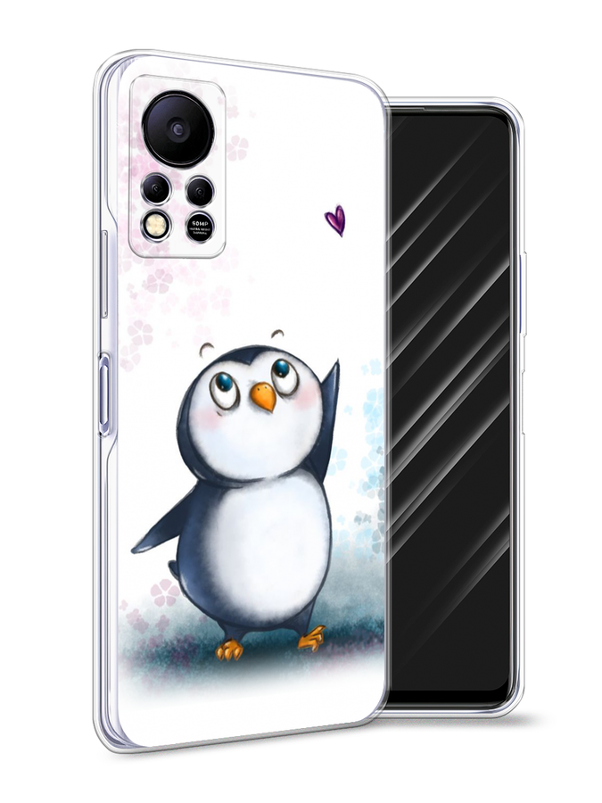 

Чехол Awog на Infinix HOT 11S NFC "Пингвин и сердечко", Разноцветный, 3100950-1