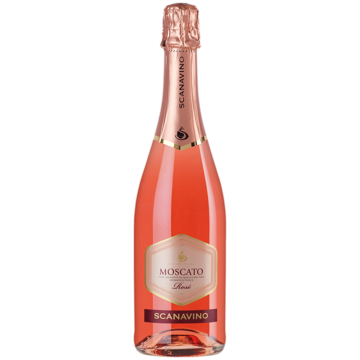 

Вино игристое Scanavino Moscato Rose розовое сладкое 0,75 л