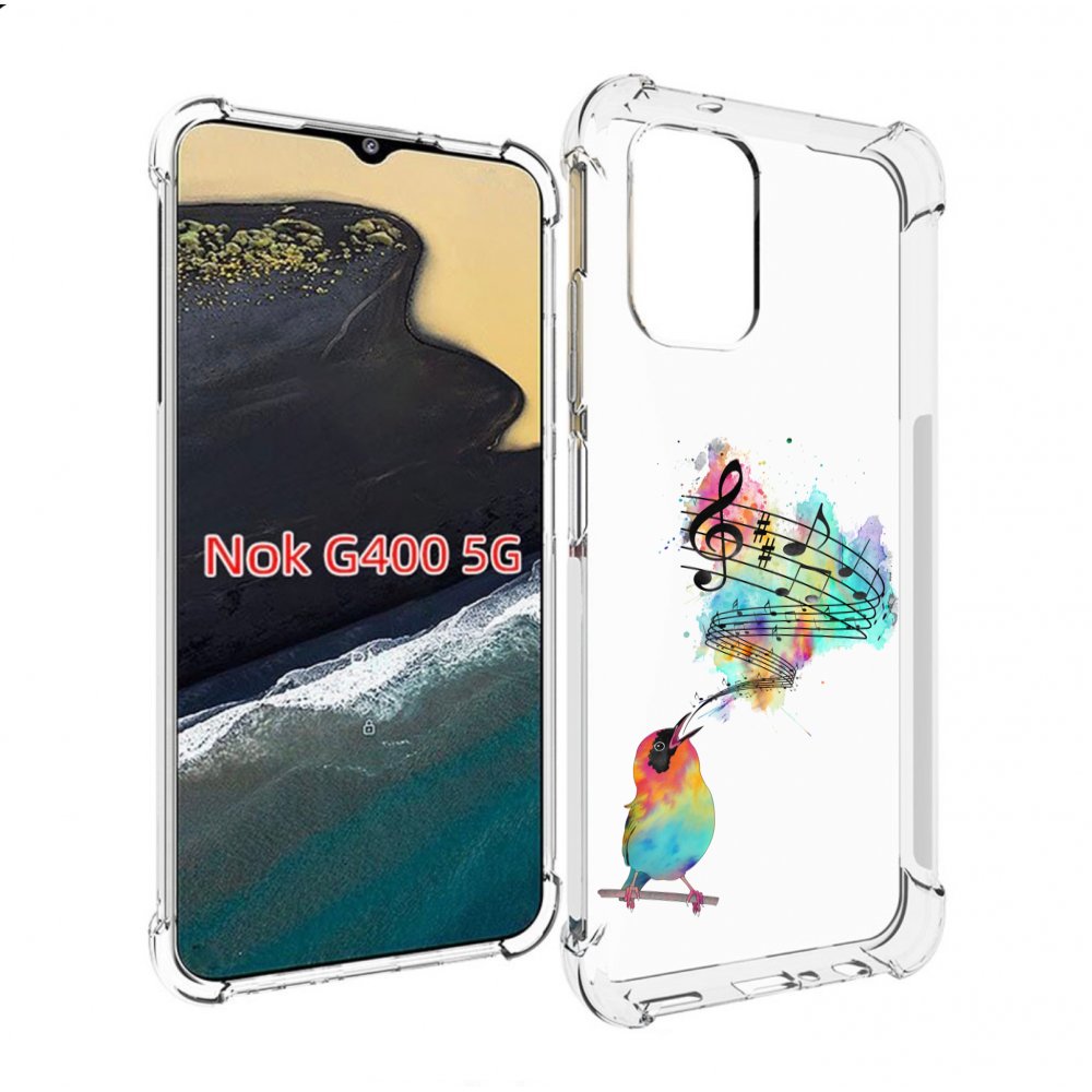

Чехол MyPads певчая птичка для Nokia G400 5G, Прозрачный, Tocco