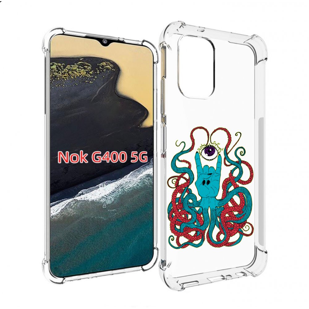 

Чехол MyPads осьминог-рука абстракция для Nokia G400 5G, Прозрачный, Tocco