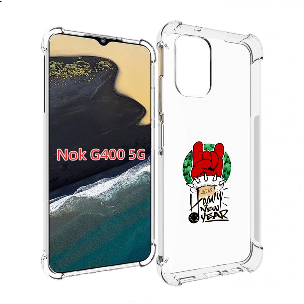 

Чехол MyPads Гангстер новый год для Nokia G400 5G, Прозрачный, Tocco