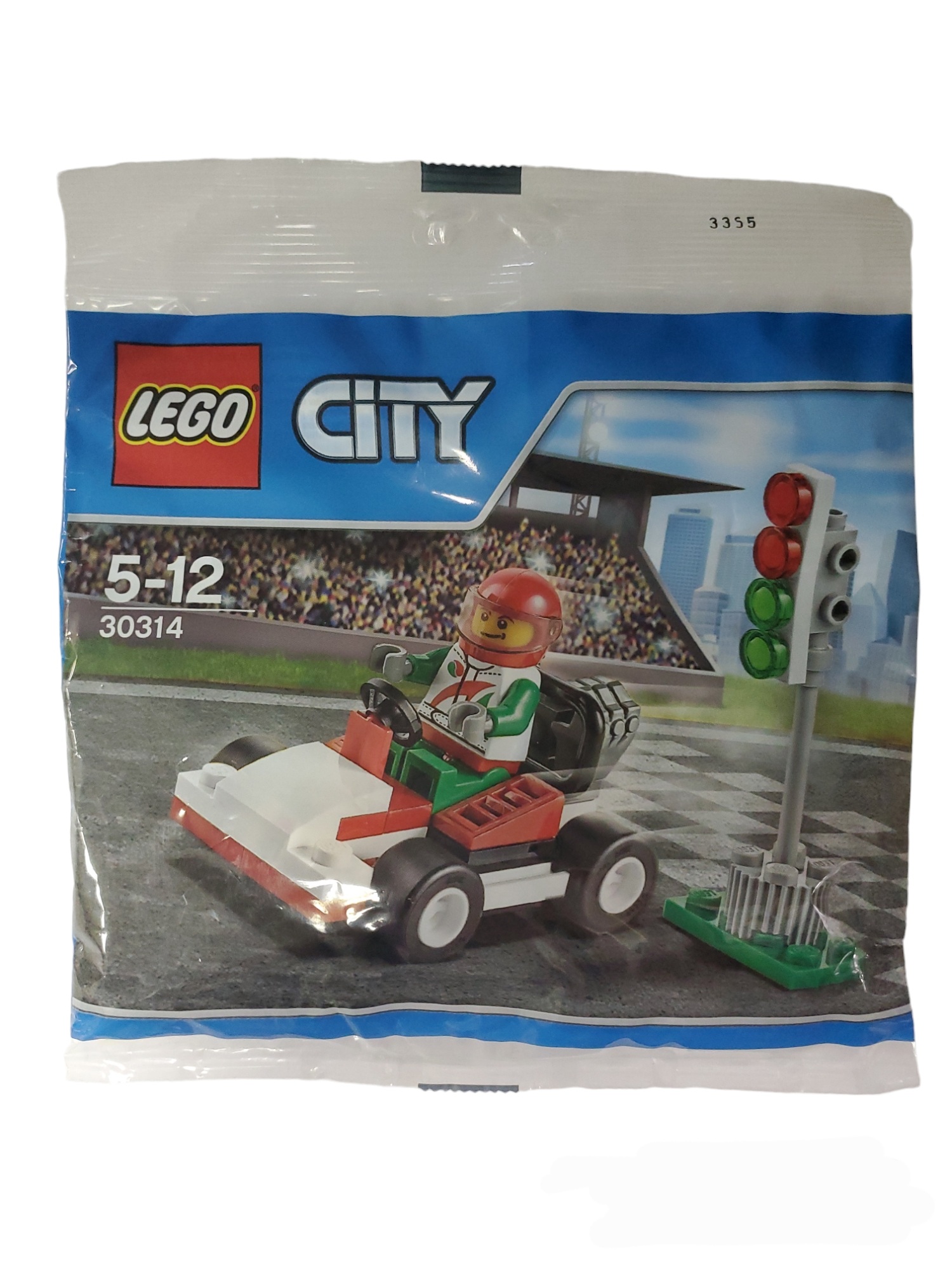 

Конструктор Lego 30314 City Гонщик на карте 45 деталей, Гонщик на карте