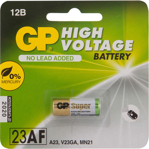 

Батарейка алкалиновая GP Ultra Alkaline 23AF MN21 GPPBA23AF050