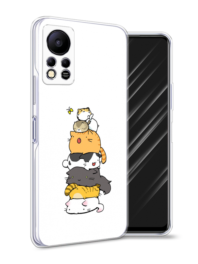 

Чехол Awog на Infinix HOT 11S NFC "Бутерброд из котиков", Разноцветный, 3100950-10