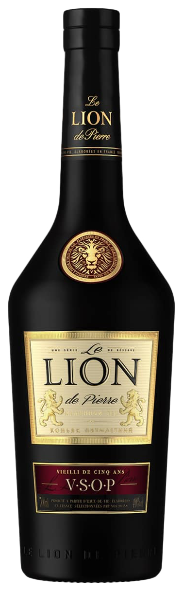 фото Коньяк кам.лев le lion de pierre5*40%0,7 каменный лев