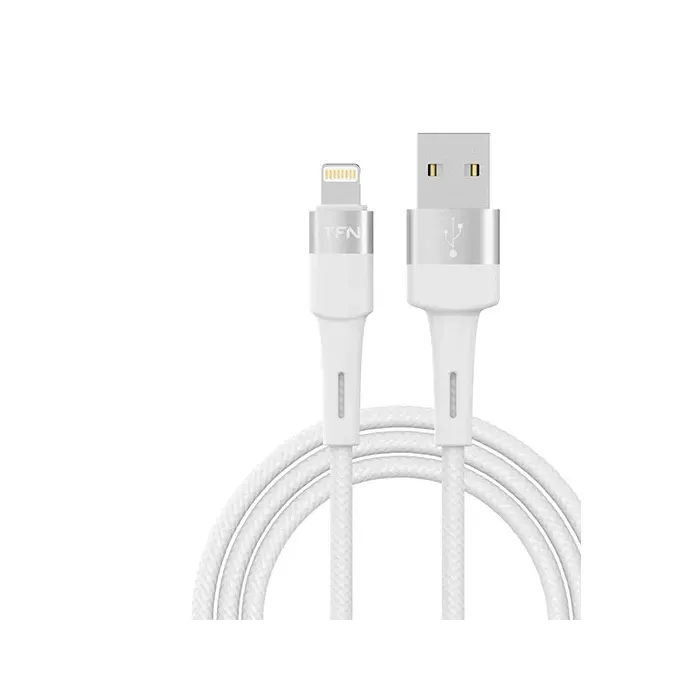 фото Кабель tfn usb - lightning 2a, 1.2 м, белый (tfncenval1mwh)