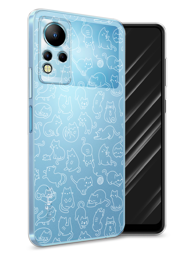 

Чехол Awog на Infinix Note 11 "Шкодливые котики", Разноцветный, 3100450-2