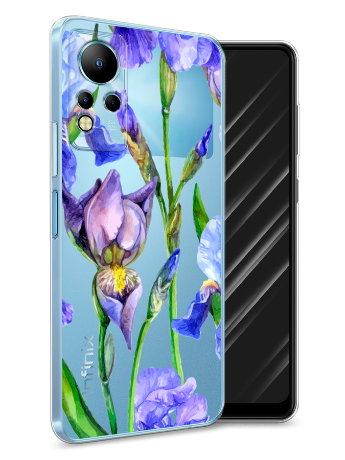 

Чехол Awog на Infinix Note 11 "Синие ирисы", Разноцветный, 3100450-8