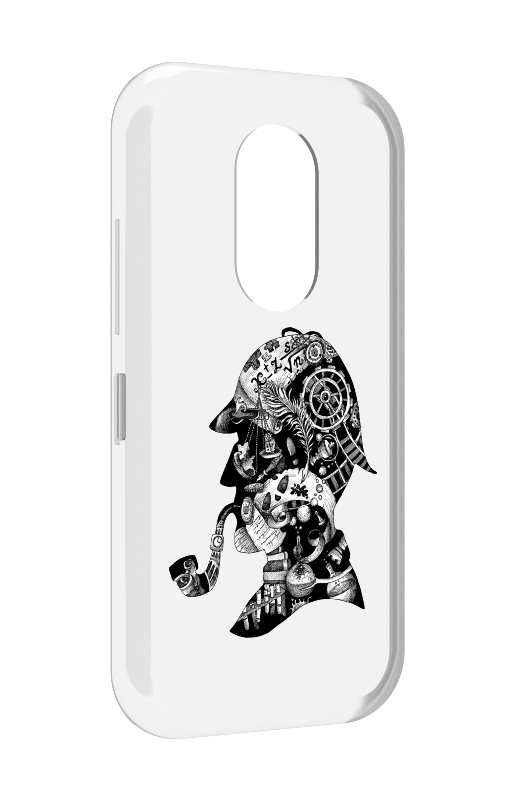 

Чехол MyPads мужчина с трубкой абстракция для Doogee S61 / S61 Pro, Прозрачный, Tocco