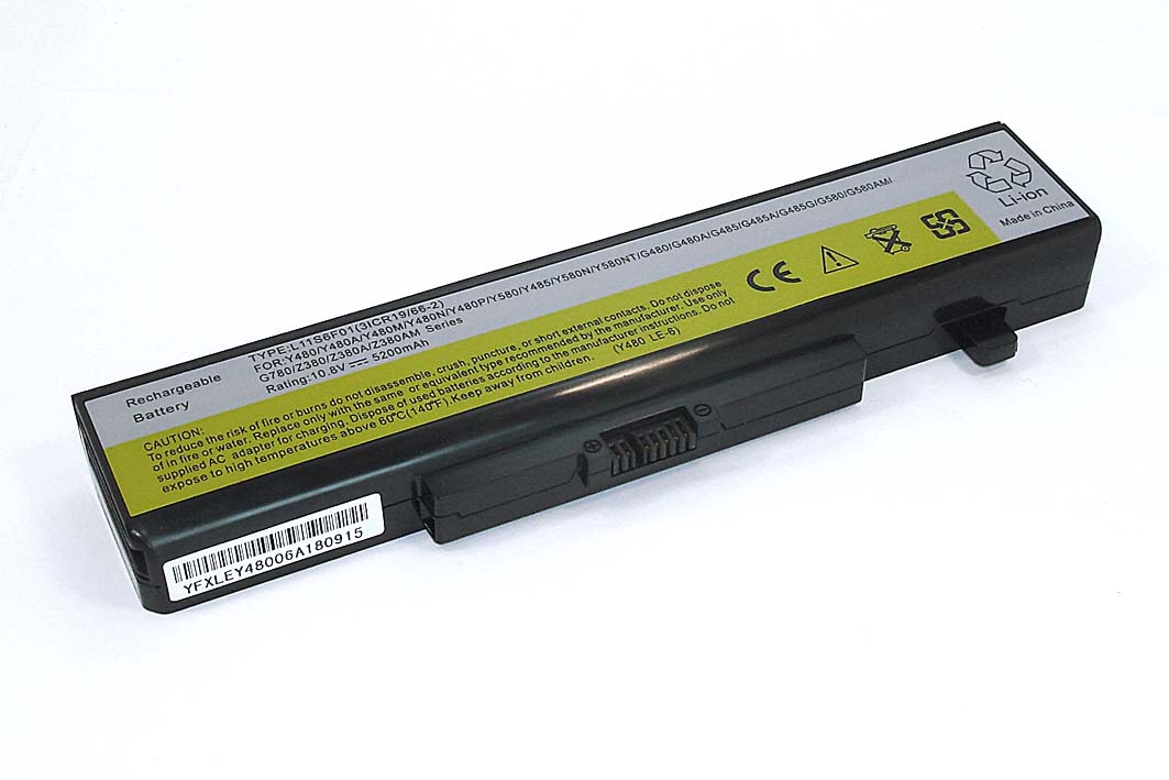 

Аккумулятор GREENWAY для ноутбука Lenovo Ideapad Y480,V480 (L11S6F01) 5200mAh OEM черная