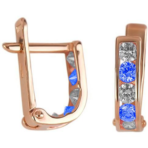 

Серьги женские из золота Лукас-Голд E01-Z-59552-Z, фианит