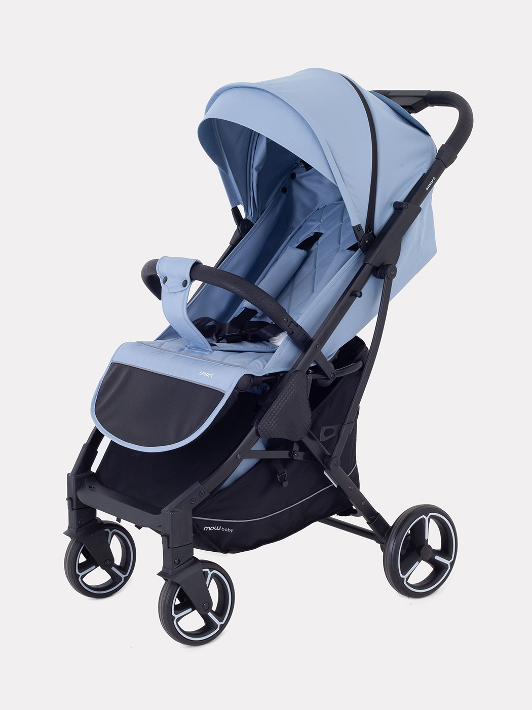 фото Коляска детская прогулочная mowbaby smart mb101 blue 2023