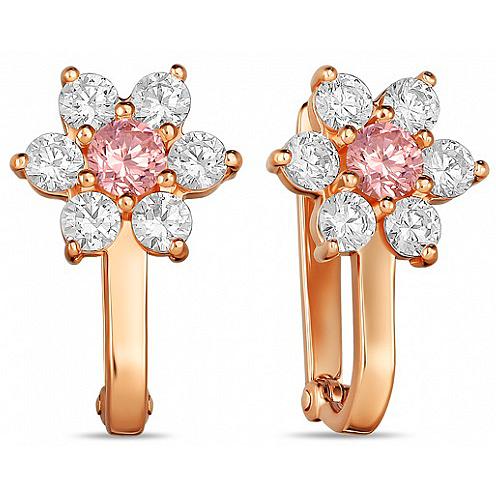 

Серьги женские из золота Лукас-Голд E01-Z-59554-Z, фианит, E01-Z-59554-Z