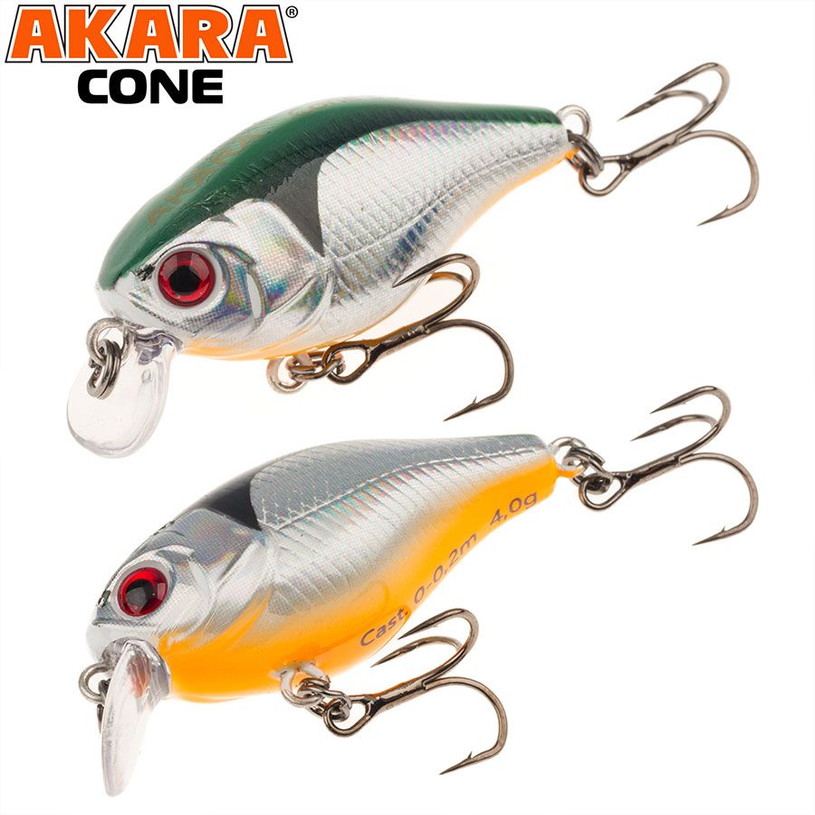 

Воблер Akara Cone 35F 4,0 гр A-23, Разноцветный, Cone