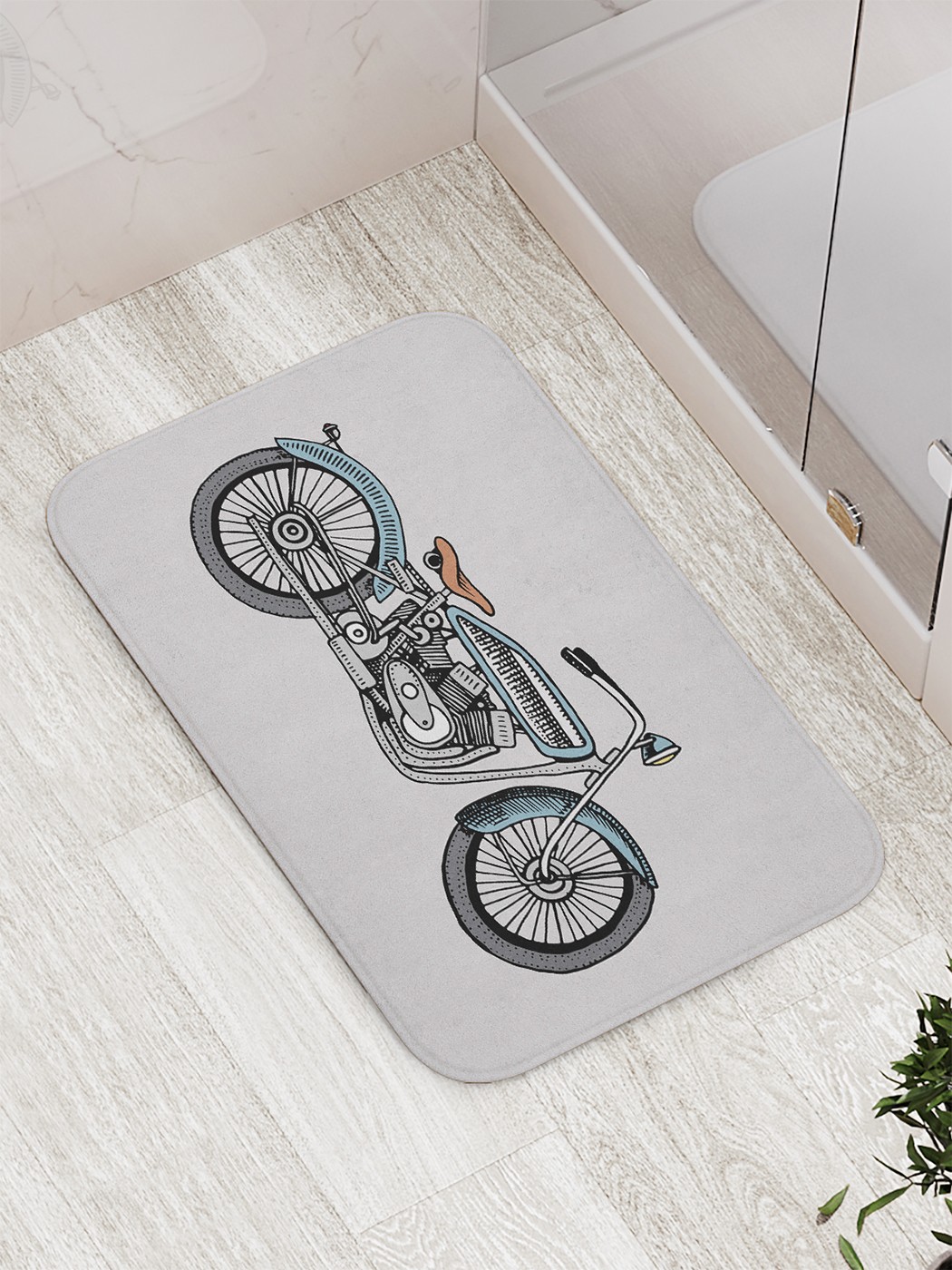

bath_70504 Коврик противоскользящий для ванной, сауны, бассейна, 77х52 см
