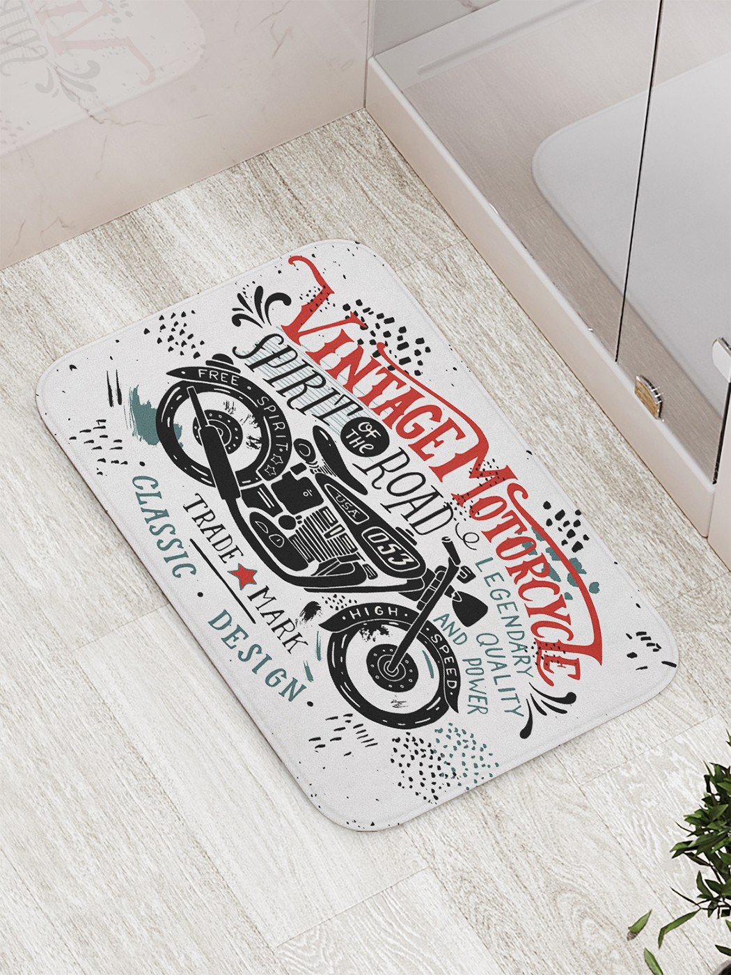 

bath_70490 Коврик противоскользящий для ванной, сауны, бассейна, 77х52 см