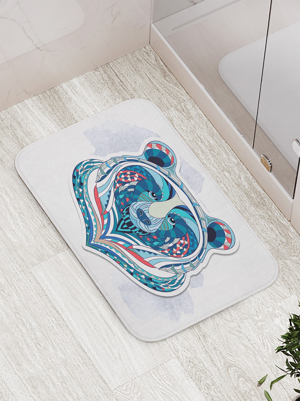 

bath_70483 Коврик противоскользящий для ванной, сауны, бассейна, 77х52 см