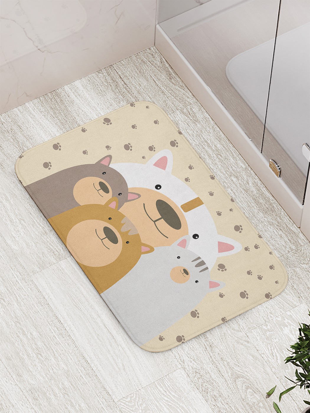 

bath_70478 Коврик противоскользящий для ванной, сауны, бассейна, 77х52 см