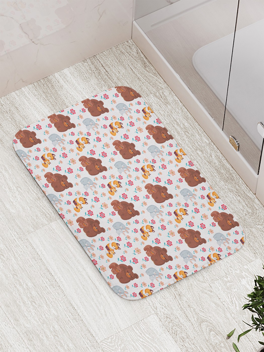 

bath_70476 Коврик противоскользящий для ванной, сауны, бассейна, 77х52 см