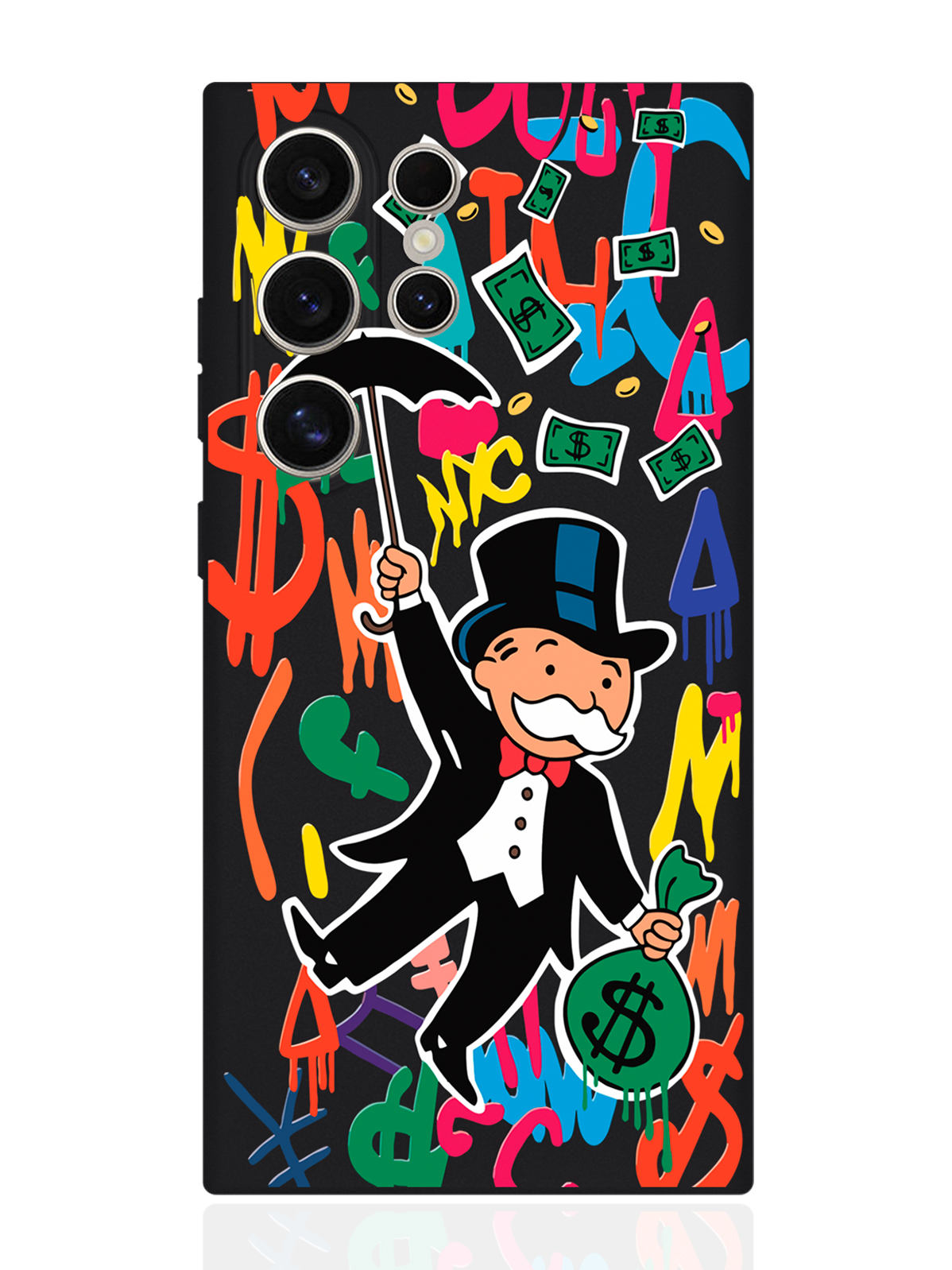 

Чехол для смартфона Samsung S24 Ultra черный силиконовый Rich uncle PennyBags, Оранжевый;черный, Samsung