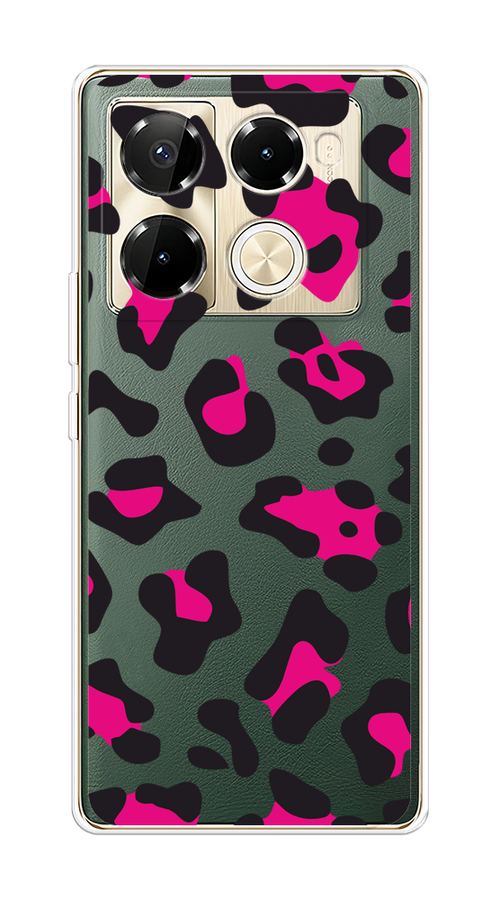 

Чехол на Infinix Note 40 Pro 5G/Note 40 Pro Plus "Pink cow spots", Черный;розовый, 3106050-1