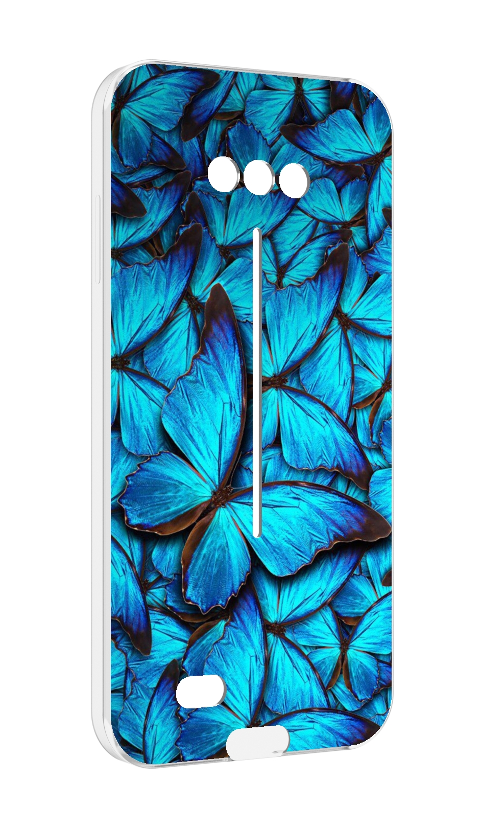 

Чехол MyPads бирюзовые бабочки для Doogee S41/S41 Pro противоударный, Tocco