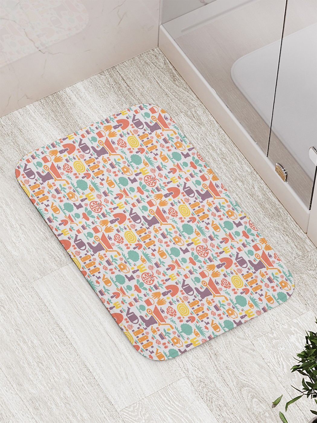 

bath_70412 Коврик противоскользящий для ванной, сауны, бассейна, 77х52 см