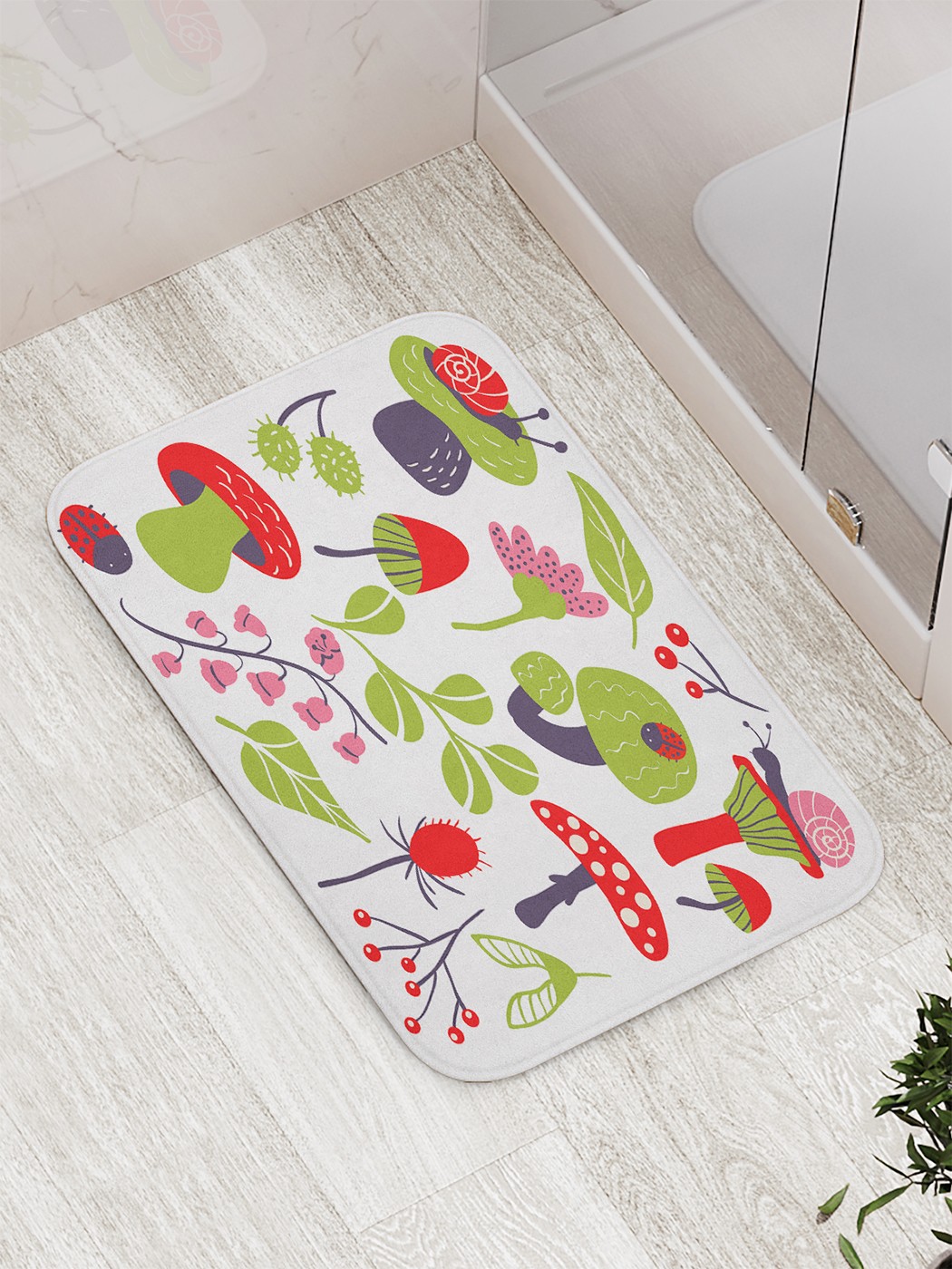 

bath_70405 Коврик противоскользящий для ванной, сауны, бассейна, 77х52 см