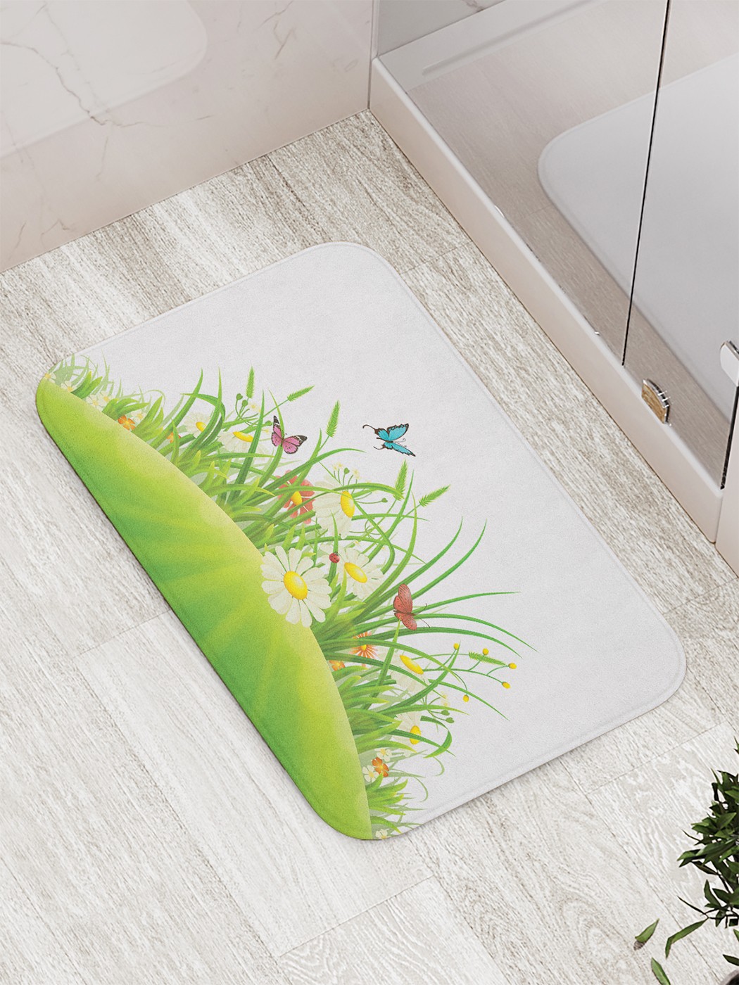 

bath_70403 Коврик противоскользящий для ванной, сауны, бассейна, 77х52 см
