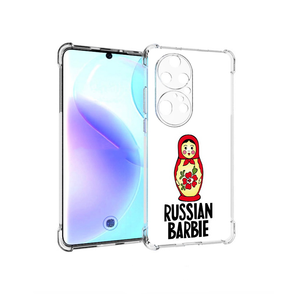 

Чехол MyPads Tocco для Huawei P50 Pro матрешка, Прозрачный, Tocco