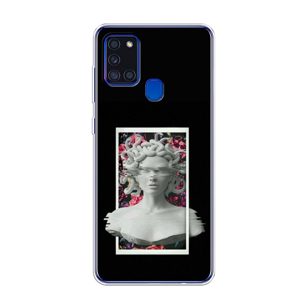 

Чехол на Samsung Galaxy A21s "Web Punk Медуза Горгона", Черный;серый, 2100250-6