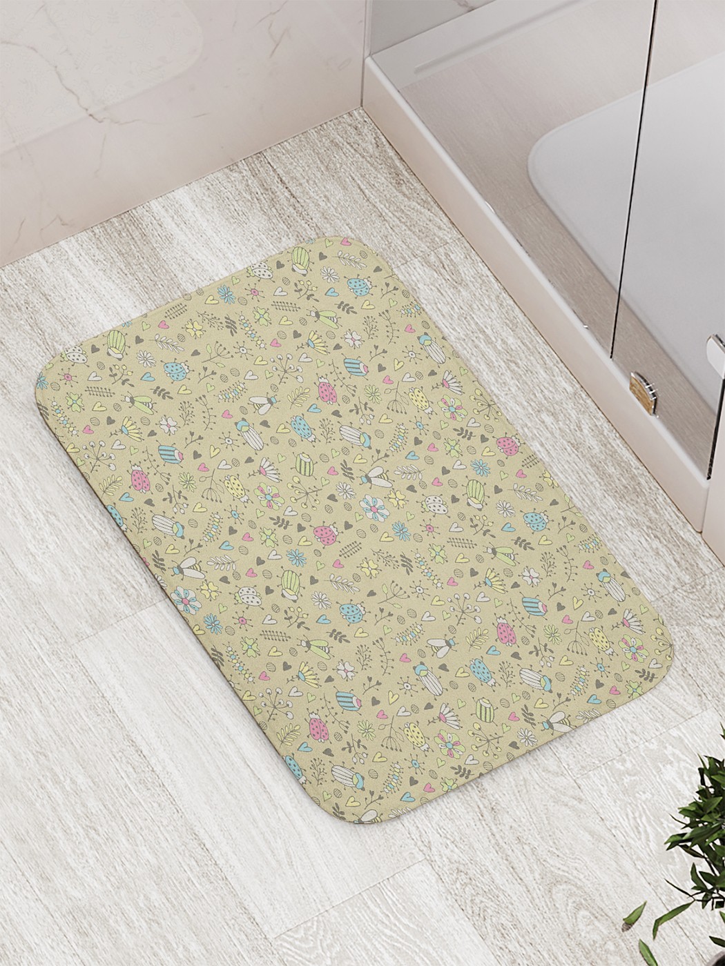 

bath_70387 Коврик противоскользящий для ванной, сауны, бассейна, 77х52 см