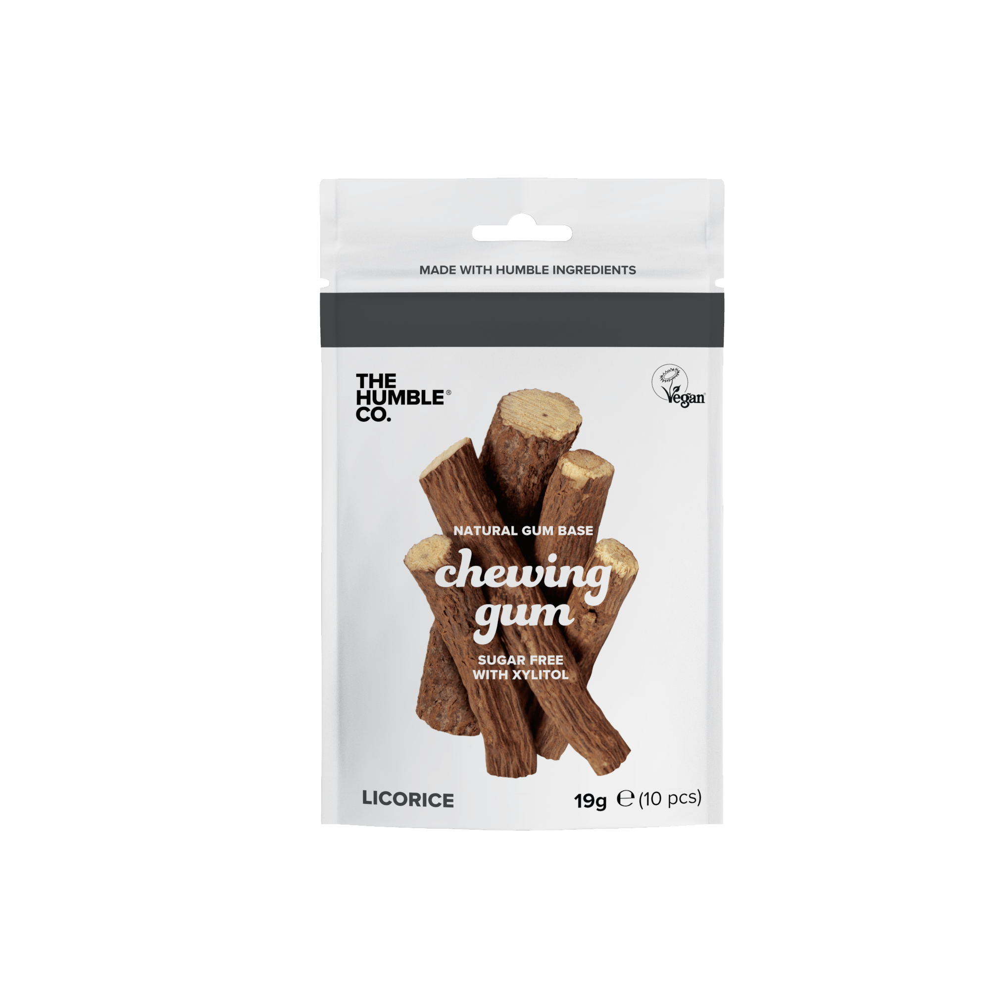 фото Натуральная жевательная резинка humble natural chewing gum, соленая лакрица the humble co.