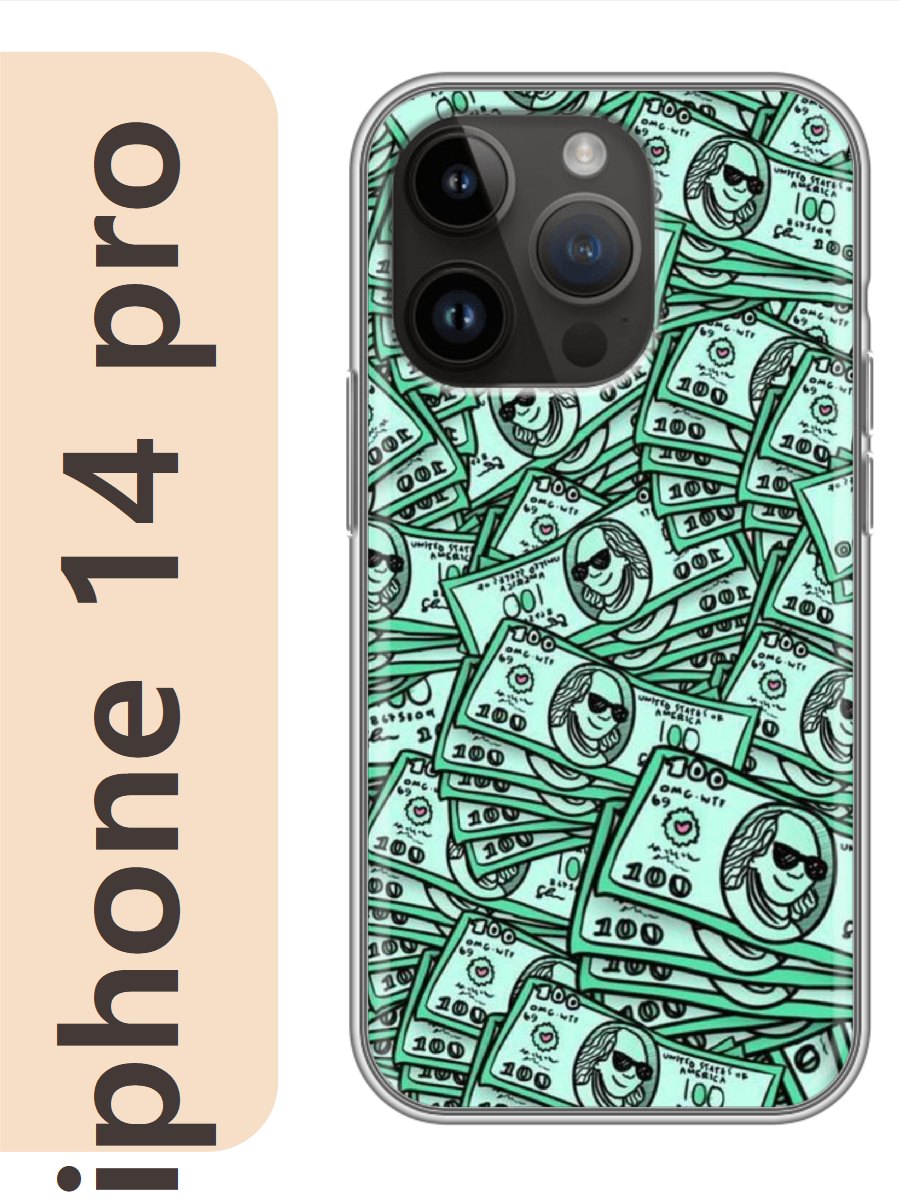 

Чехол на Apple Iphone 14 pro деньги 246, Iphp14rzne