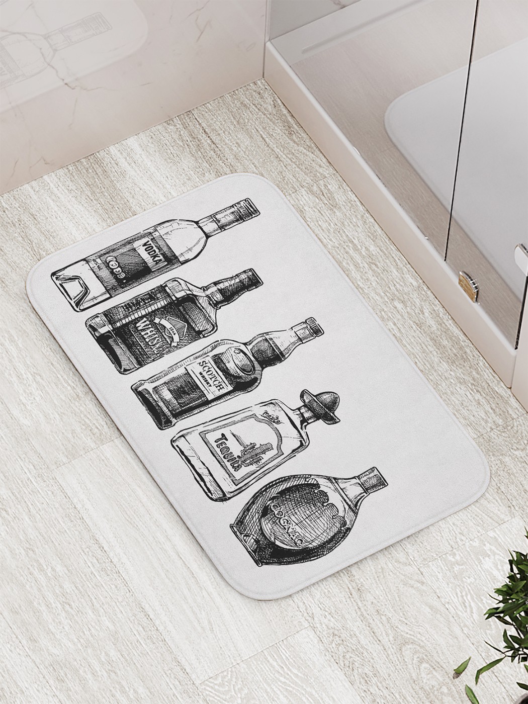 

bath_70307 Коврик противоскользящий для ванной, сауны, бассейна, 77х52 см