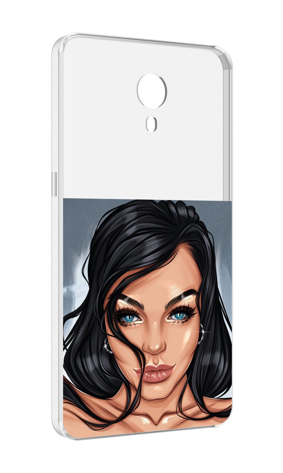 

Чехол MyPads голубые-глаза-у-брюнетки женский для Meizu M3 Note, Прозрачный, Tocco