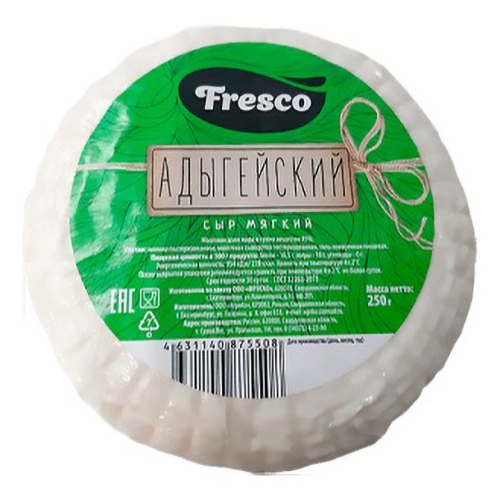 

Сыр рассольный Fresco Адыгейский 45% 250 г
