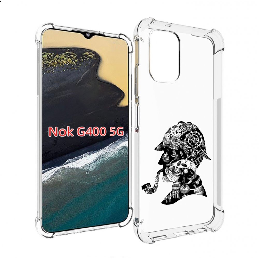 

Чехол MyPads мужчина с трубкой абстракция для Nokia G400 5G, Прозрачный, Tocco