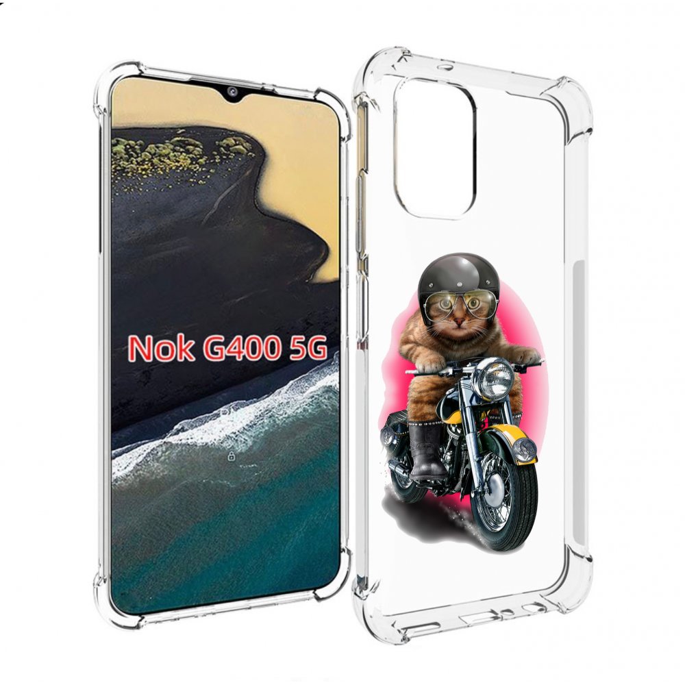 

Чехол MyPads мото-кот для Nokia G400 5G, Прозрачный, Tocco