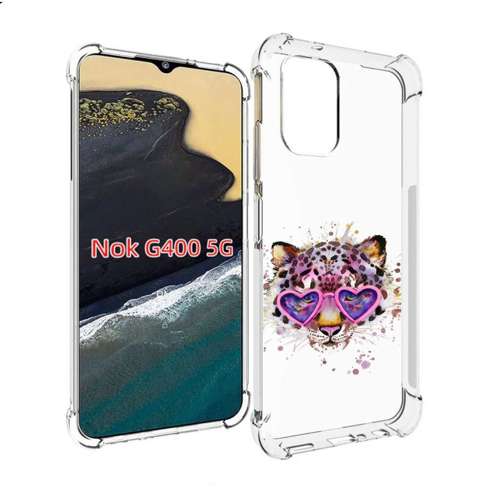 

Чехол MyPads модный леопард для Nokia G400 5G, Прозрачный, Tocco