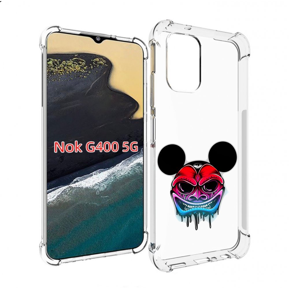 

Чехол MyPads микки в маске для Nokia G400 5G, Прозрачный, Tocco