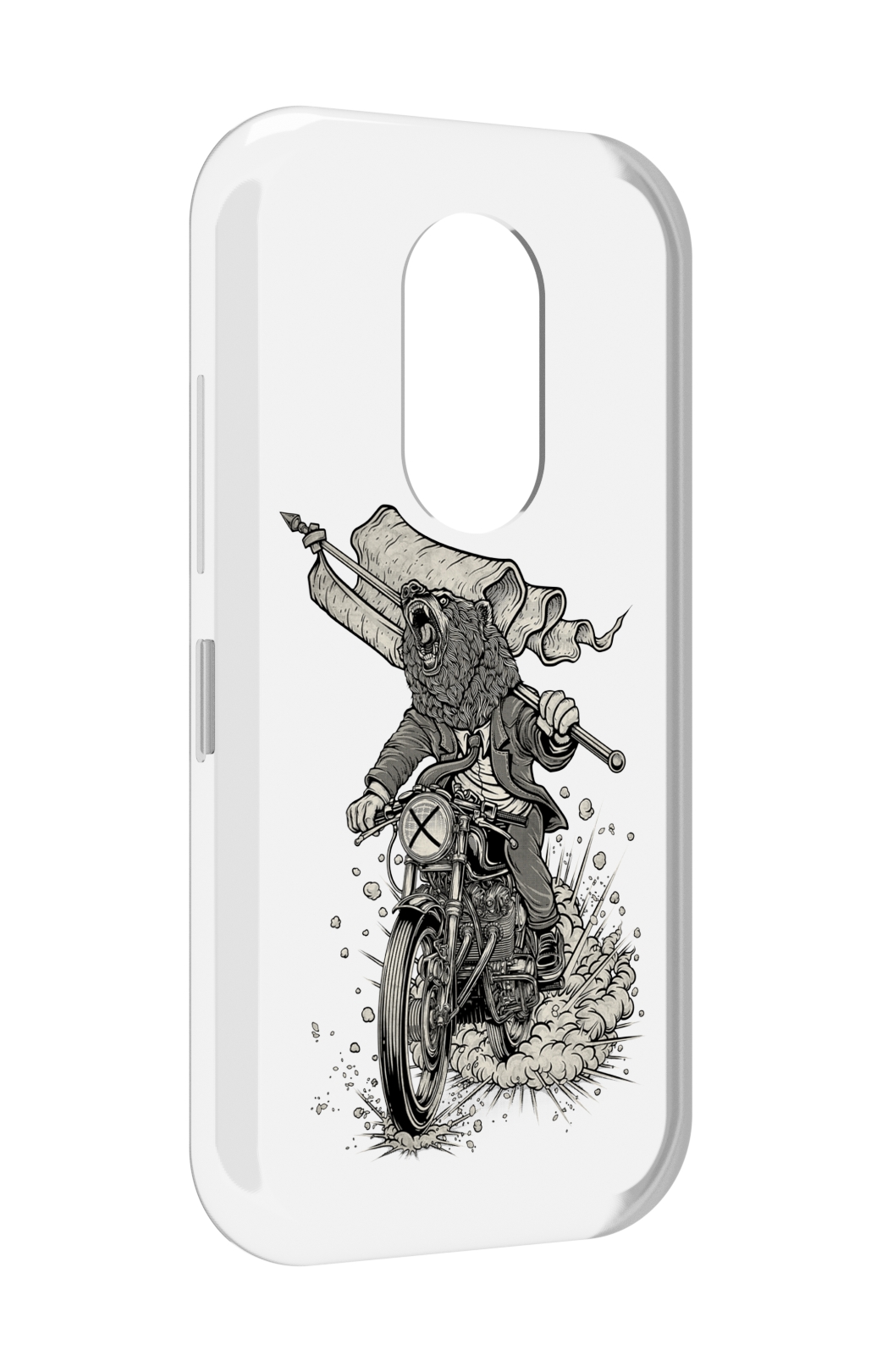 

Чехол MyPads медведь на мотоцикле для Doogee S61 / S61 Pro, Прозрачный, Tocco