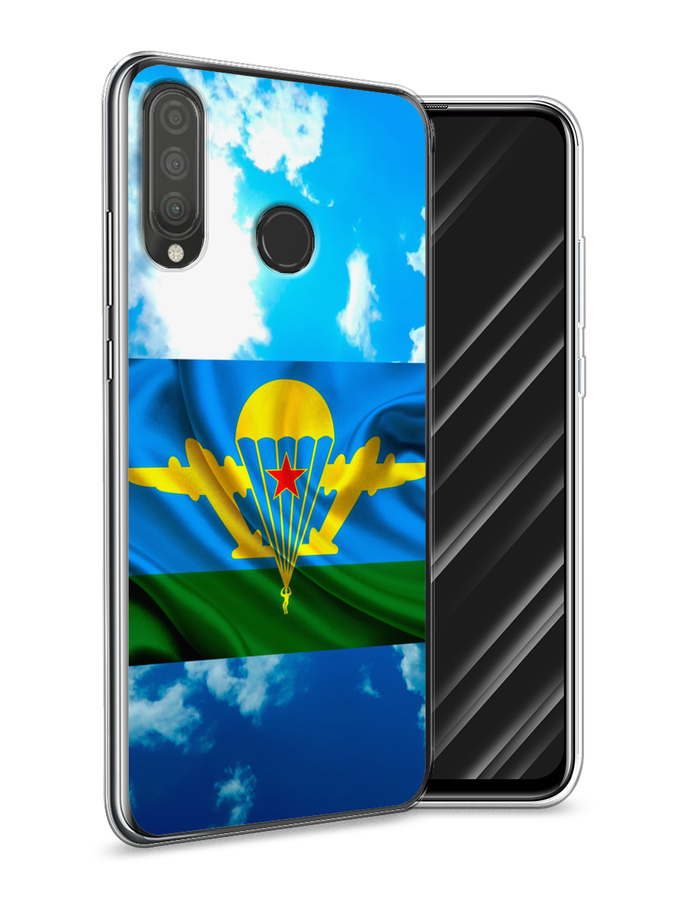 

Чехол Awog на Huawei P30 Lite "ВДВ флаг в небесах", Синий;зеленый;желтый, 67950-5