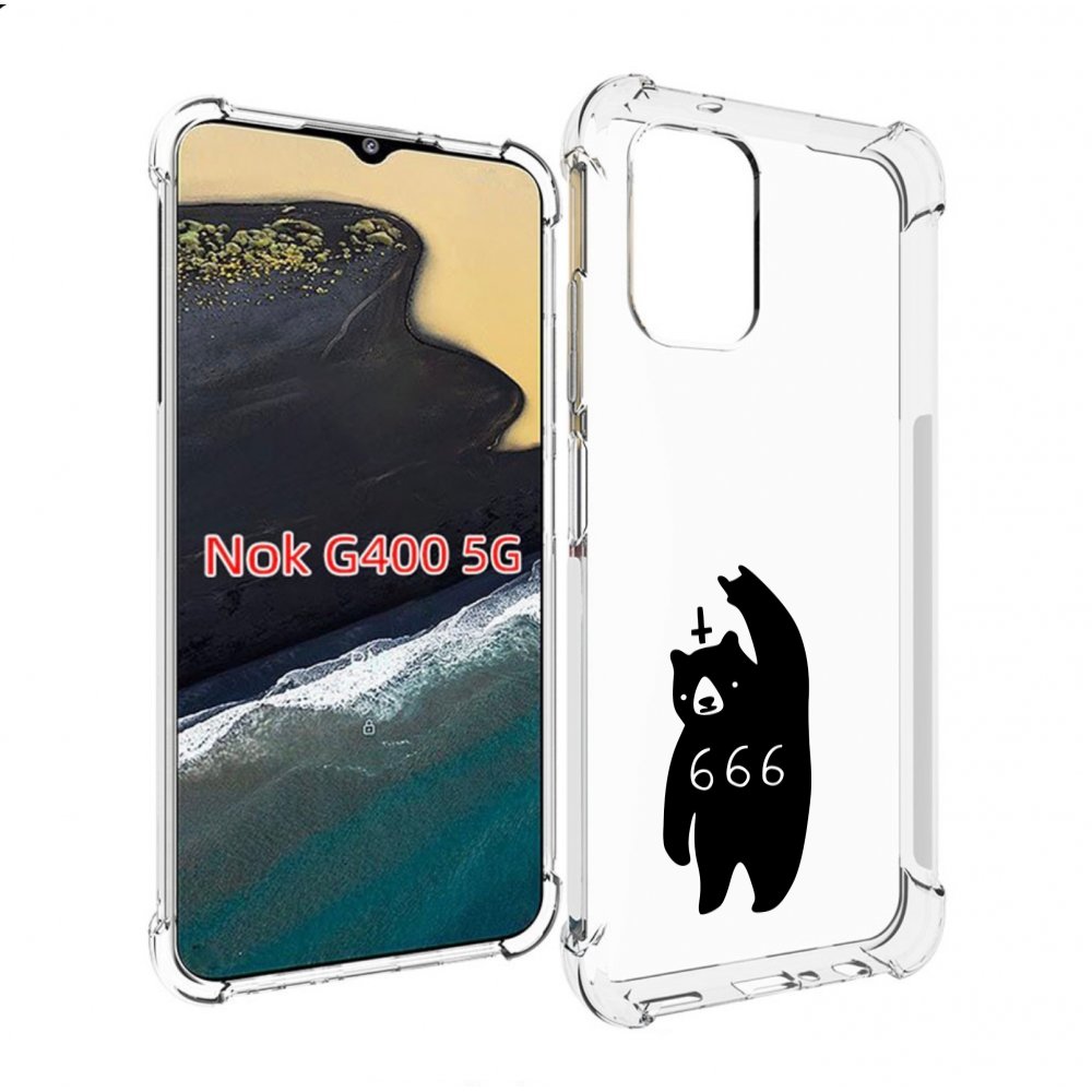 

Чехол MyPads медведь 666 для Nokia G400 5G, Прозрачный, Tocco