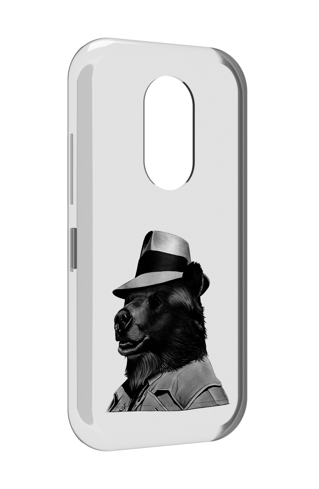 

Чехол MyPads медведь в шляпе для Doogee S61 / S61 Pro, Прозрачный, Tocco