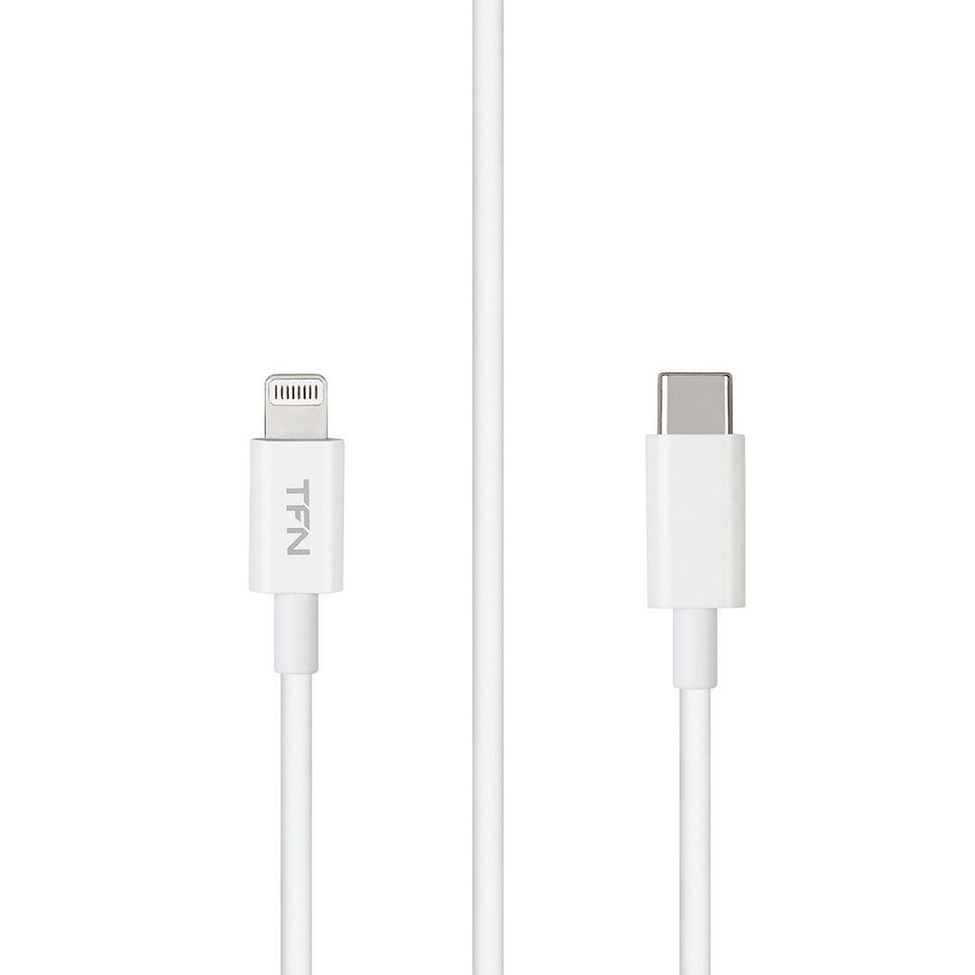 фото Кабель tfn usb type-c - lightning 3а, 1 м, белый (tfncligc1mtpewh)