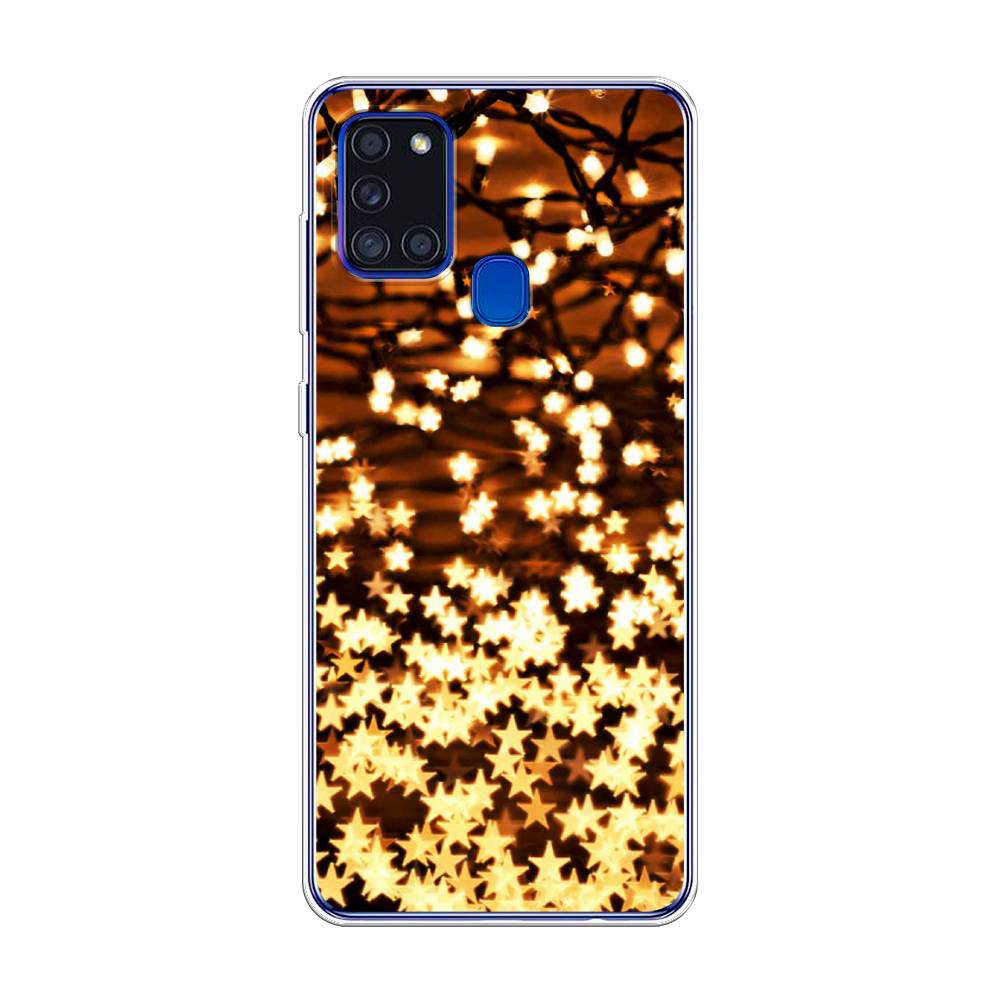

Чехол на Samsung Galaxy A21s "Новогодняя гирлянда", Золотистый, 2100250-5